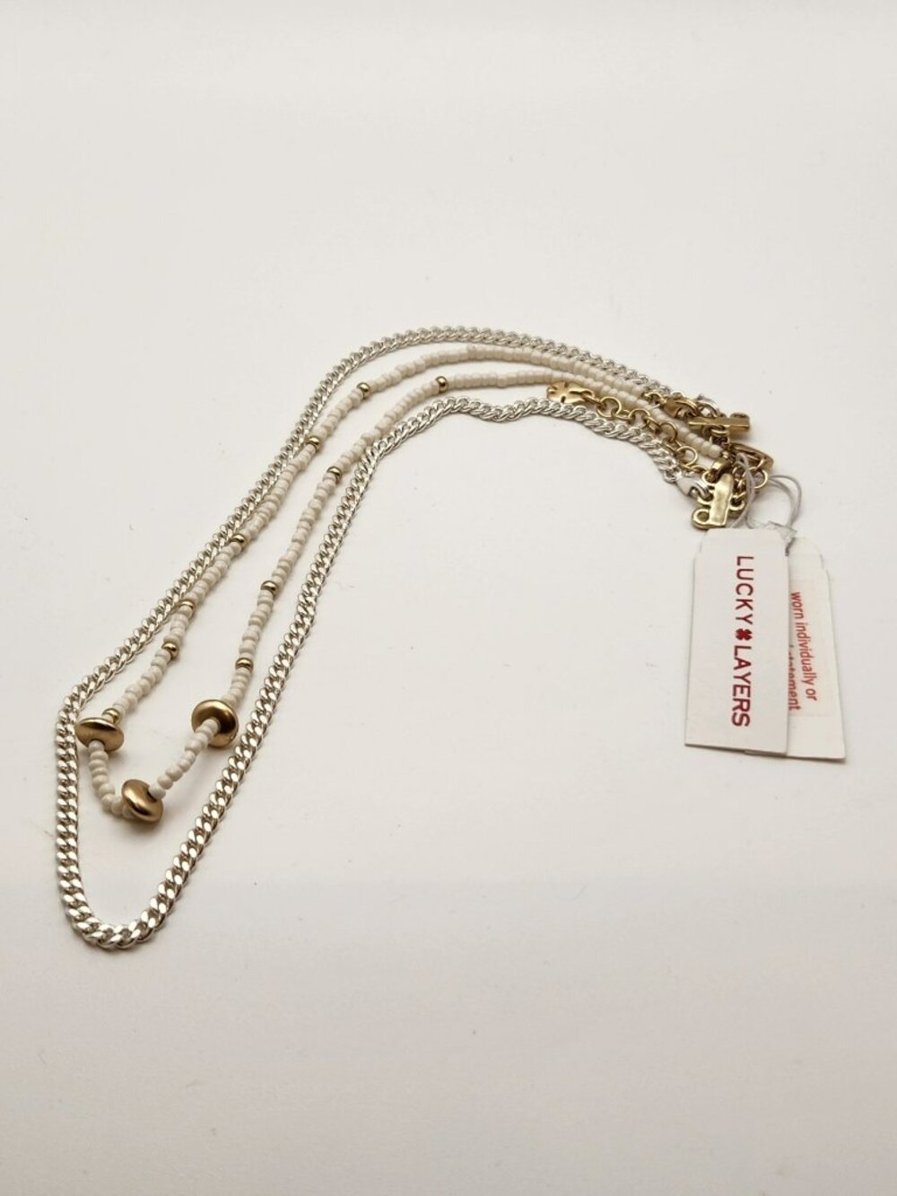 Lucky Brand necklace gold & silver tone NWD ***
